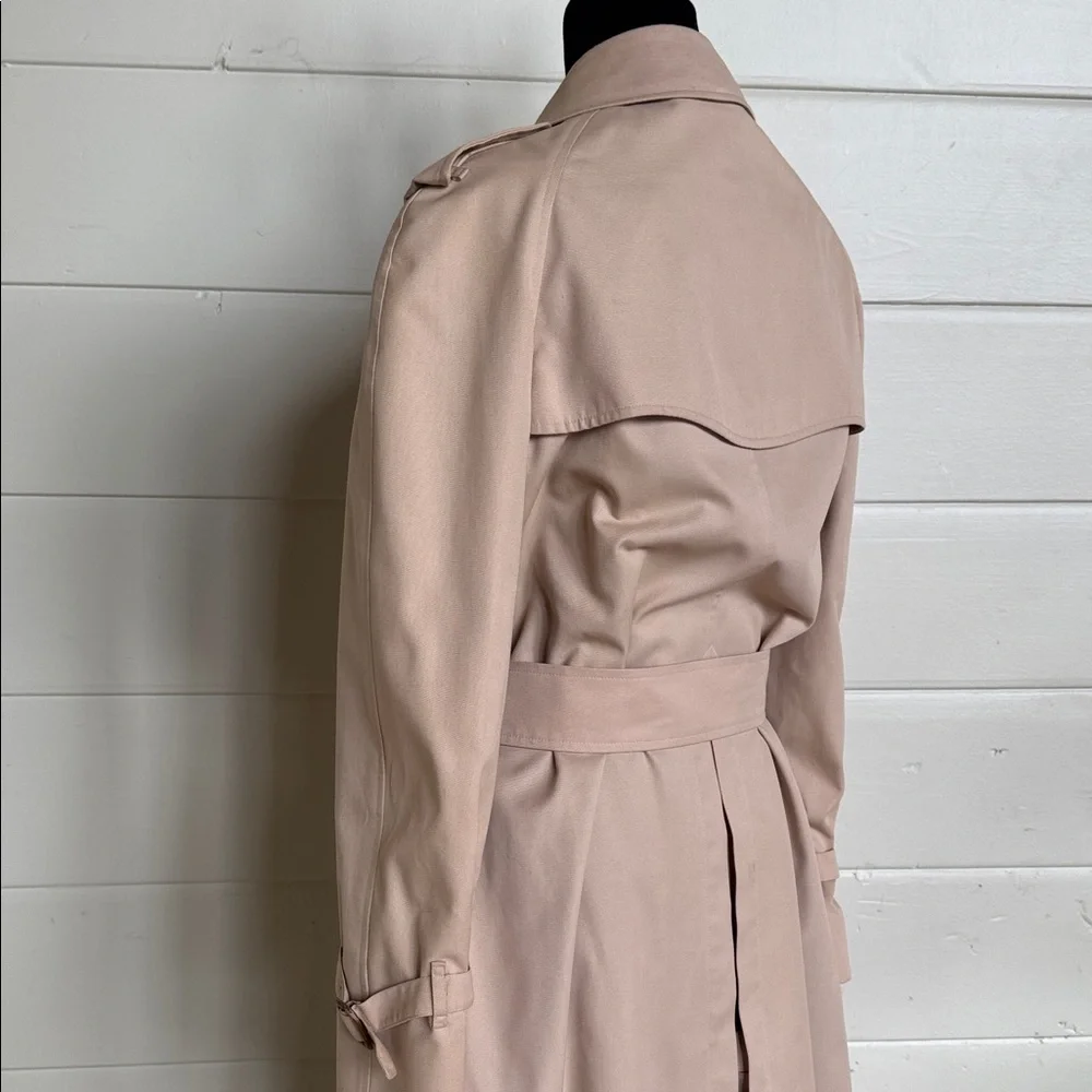 Burberry’s Waterloo Harataige Classic Vintage Beige Trench Coat Women’s 42 long - Picture 6 of 16